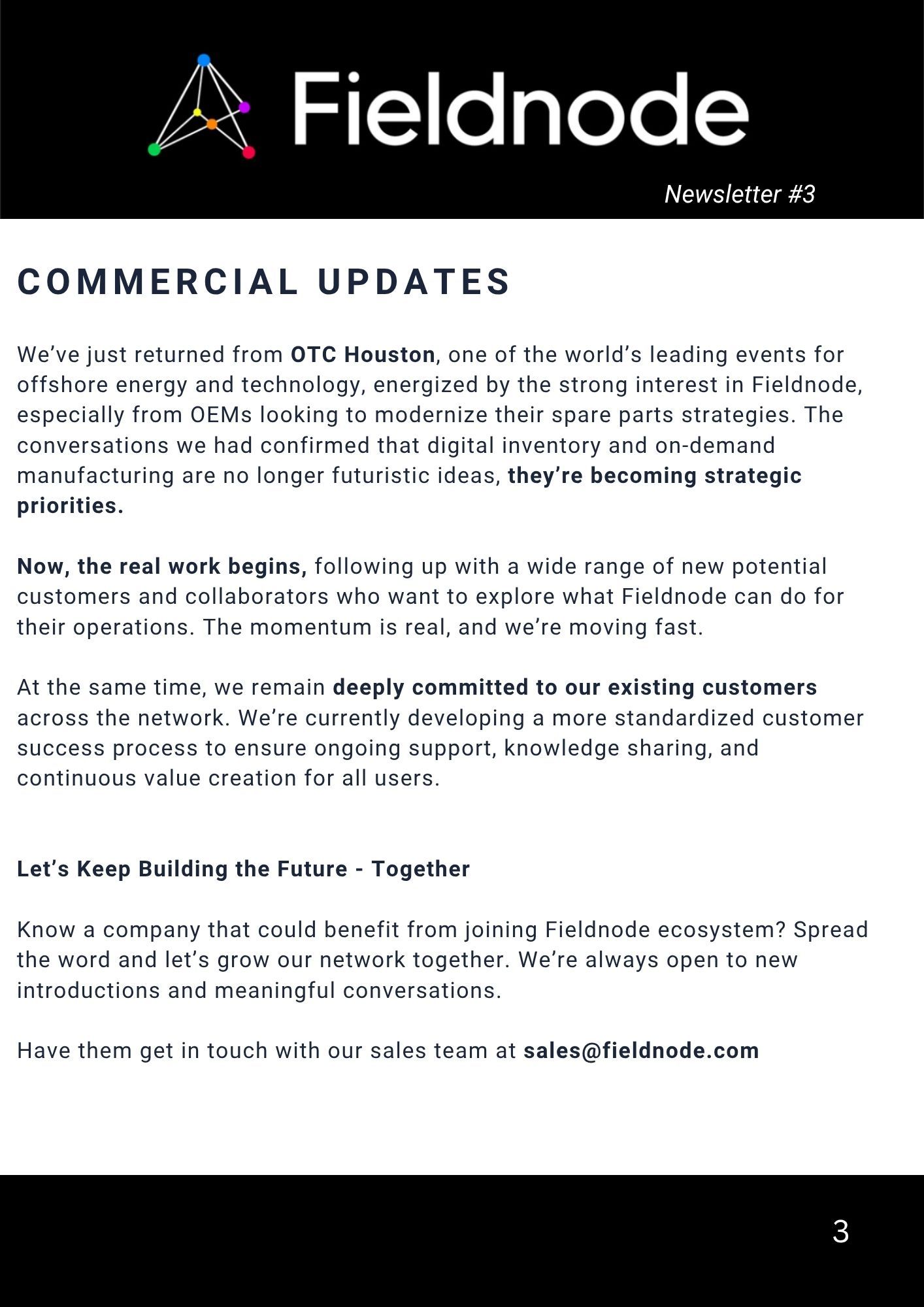 Newsletter #3 screenshot 3