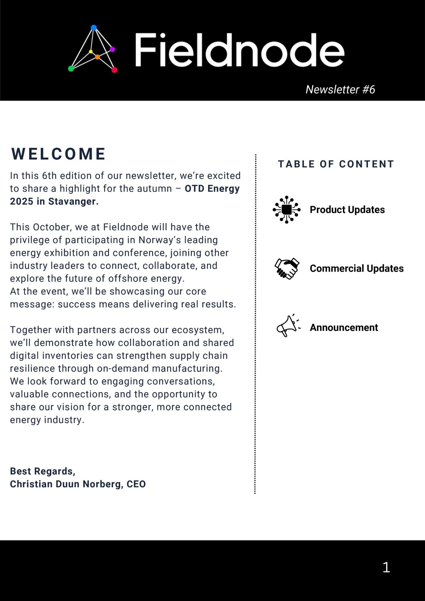 Newsletter #6 screenshot 1