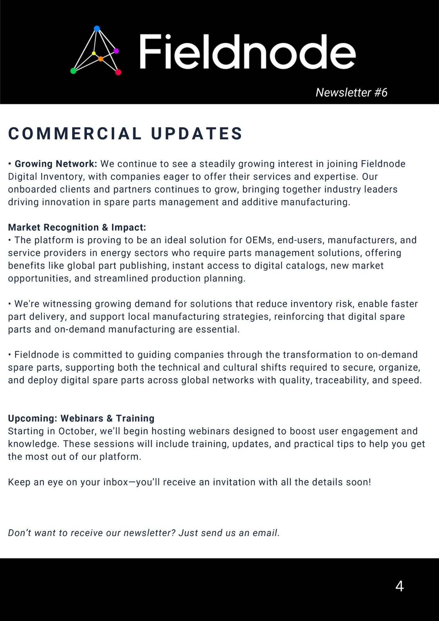 Newsletter #6 screenshot 4