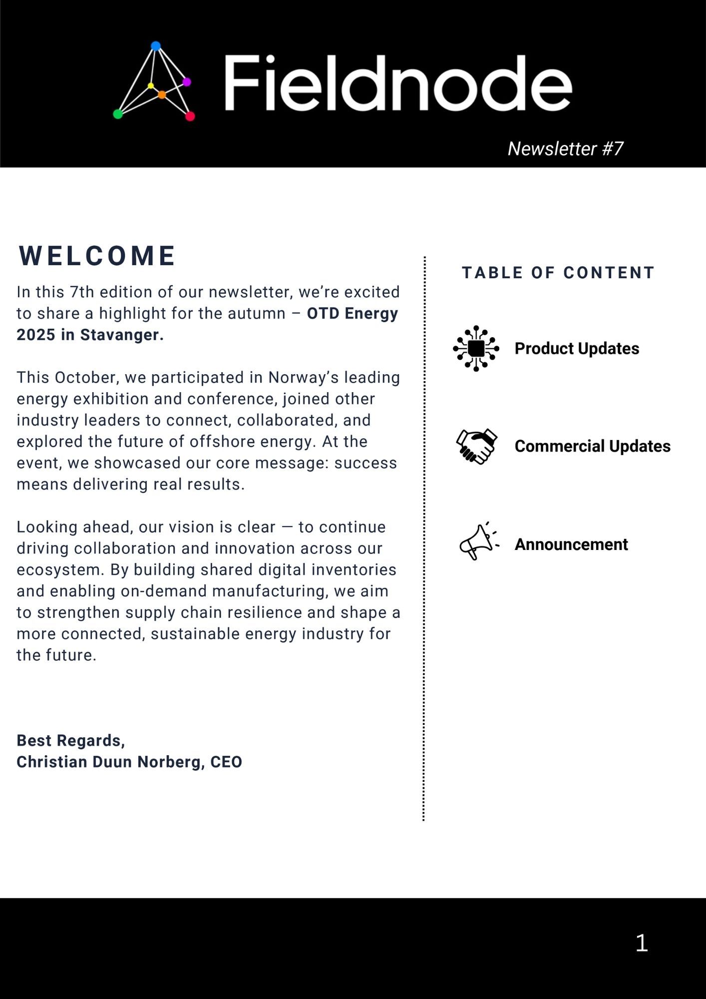 Newsletter #7 screenshot 1