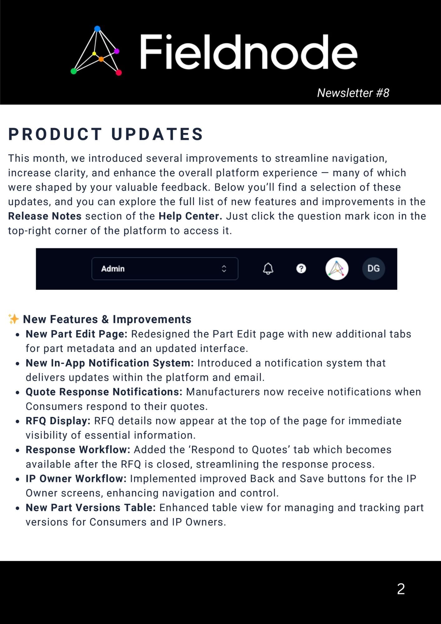 Newsletter #8 screenshot 2