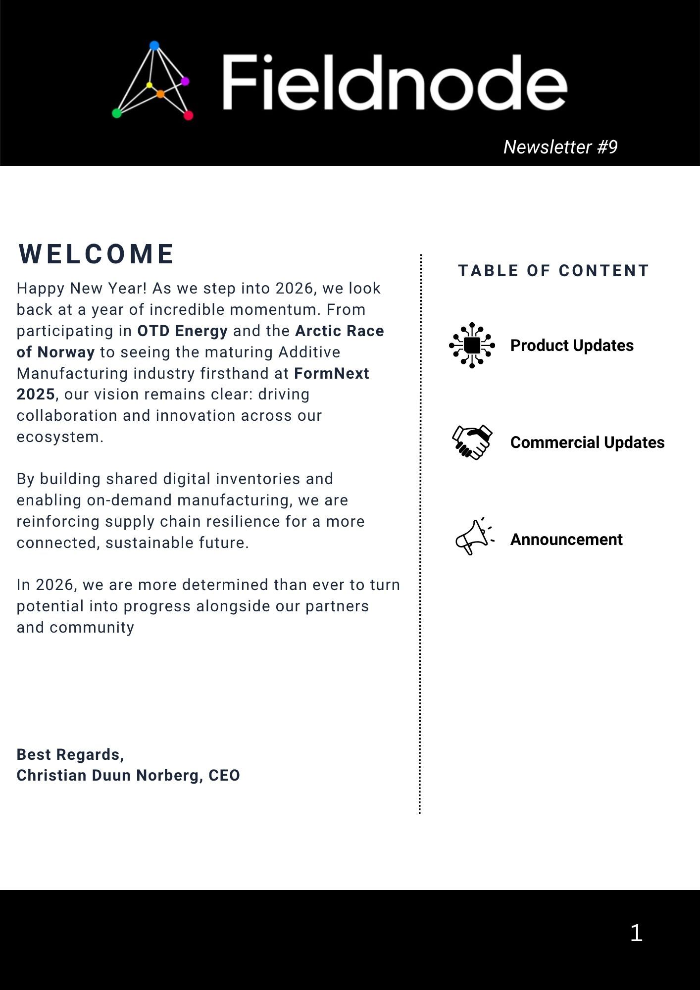 Newsletter #9 screenshot 1