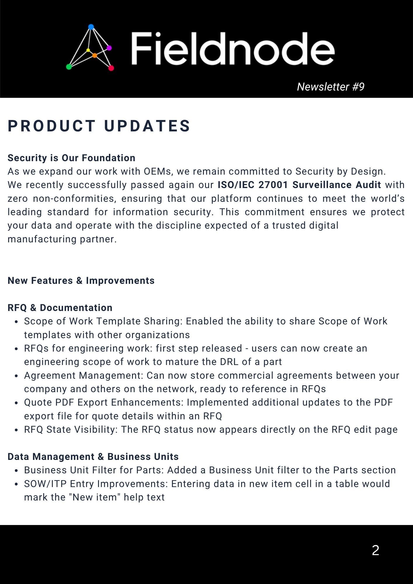 Newsletter #9 screenshot 2