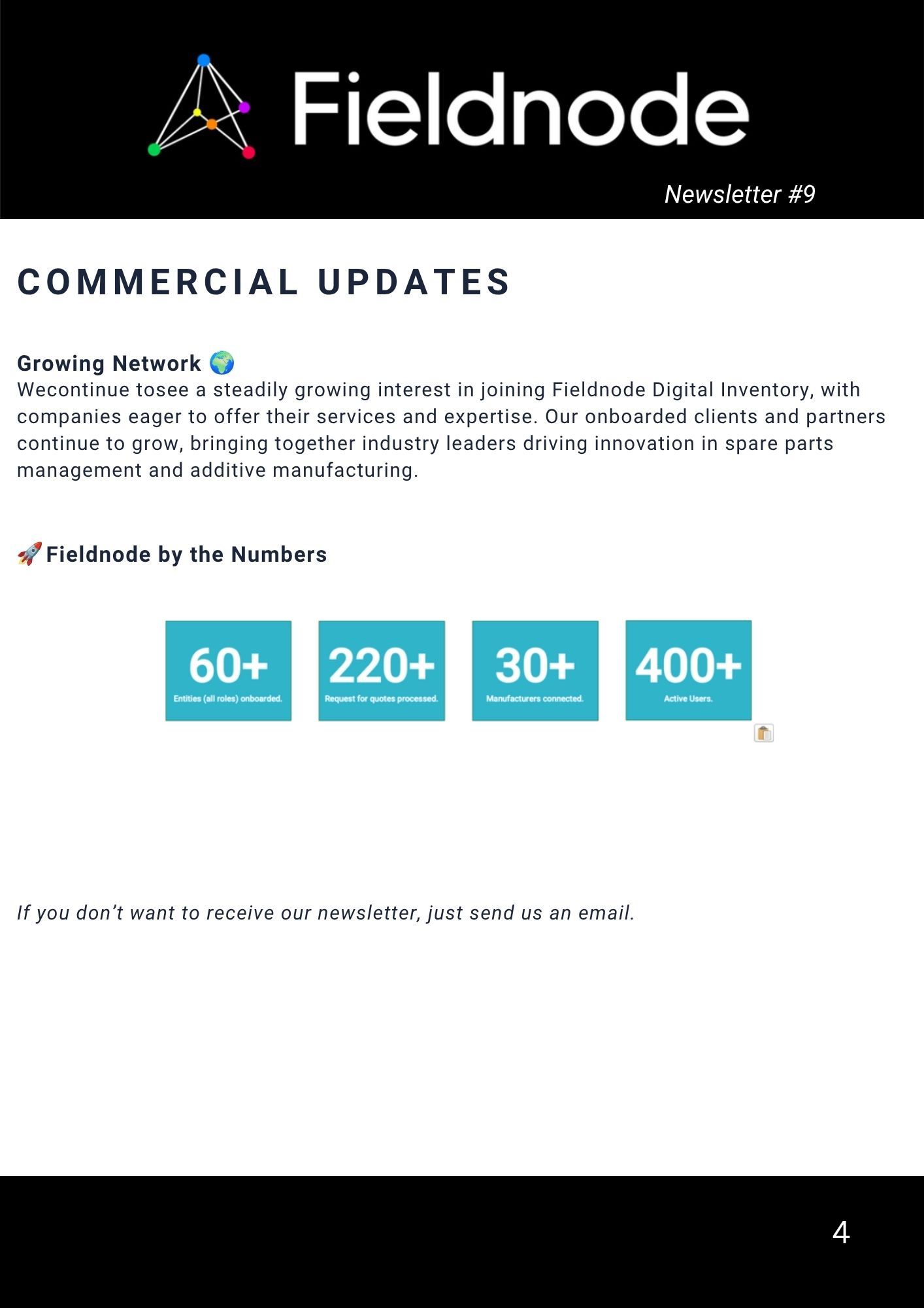 Newsletter #9 screenshot 4